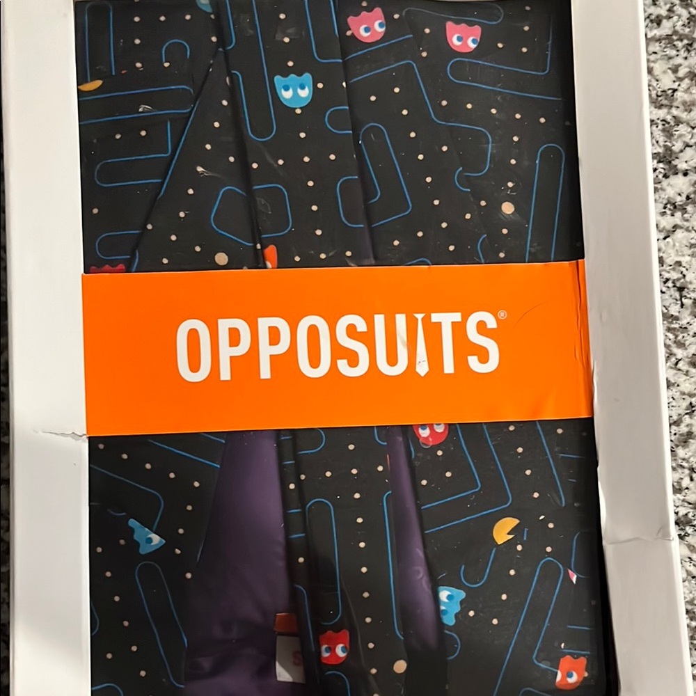 Opposuits Pac-Man Suit with Colorful Design 40R NWT